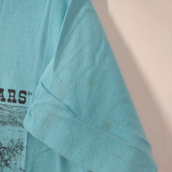 Vintage Single Stitch 1980 - Blue Short Sleeve " The Trail Of Tears" T-shirt - L - Picture 4 of 12